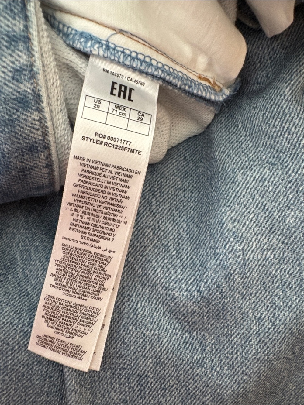 rag & bone Miramar Railey Light Blue Wide-Leg Jeans 29 - Picture 11 of 15